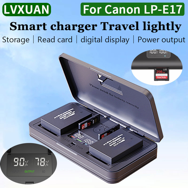 Canon Camera Eos R8 - LVXUAN LP-E17 แบตเตอรี่ Charger สําหรับ Canon