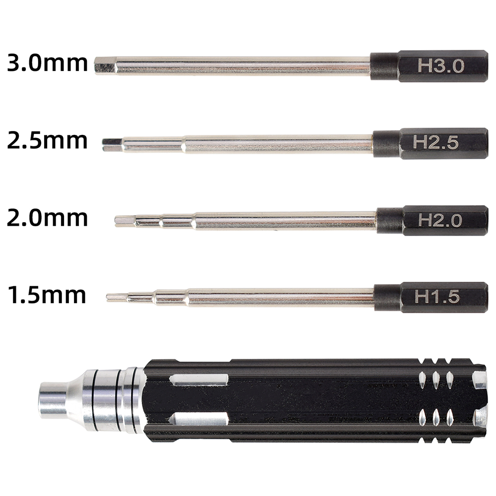 Rc Helicopter Tool Kit - 4 In 1 1.5มม.2.0มม.2.5มม.3.0มม.Hex ไขควงโลหะชุดเครื่องมือชุดสำหรับ RC
