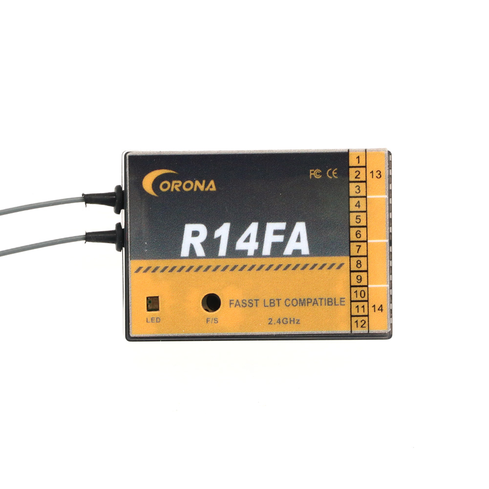 ตัวรับสัญญาณรุ่น Corona R14FA  - Rc Helicopter Remote Control บทวิจารณ์และราคา